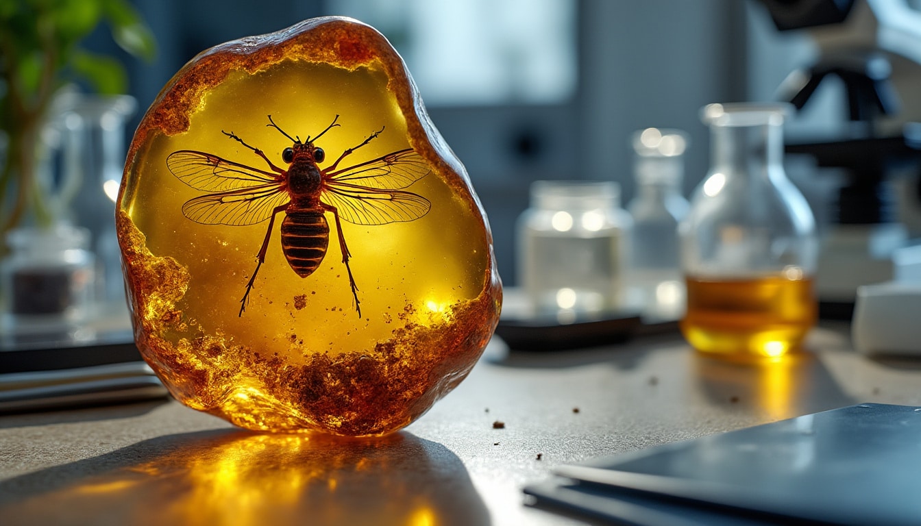 ADN fossile dans l&rsquo;ambre : ce que la science a démenti