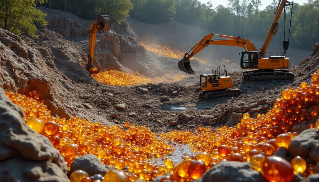 Extraction de l&rsquo;ambre : les méthodes et leurs dégâts